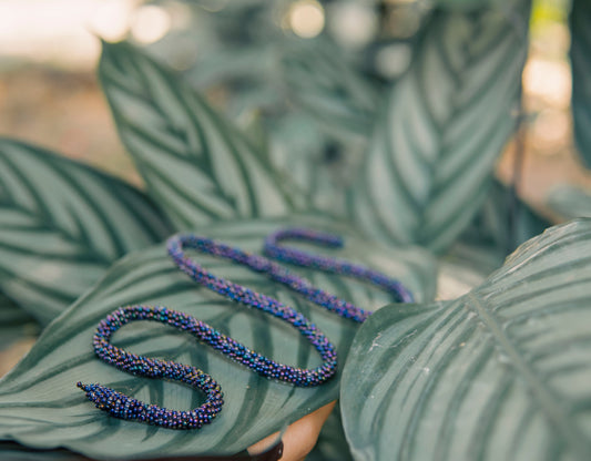 Brazalete de Serpiente - MORADO IRIDISCENTE