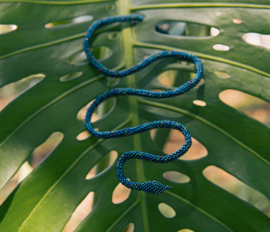 Brazalete de Serpiente - AZUL IRIDISCENTE