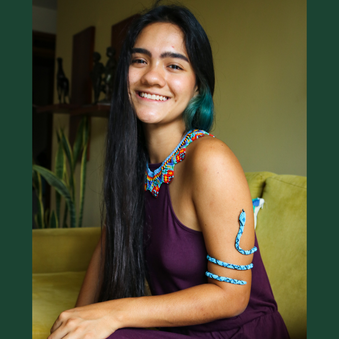 Brazalete de Serpiente – Azul Cielo | Trimeresurus trigonocephalus