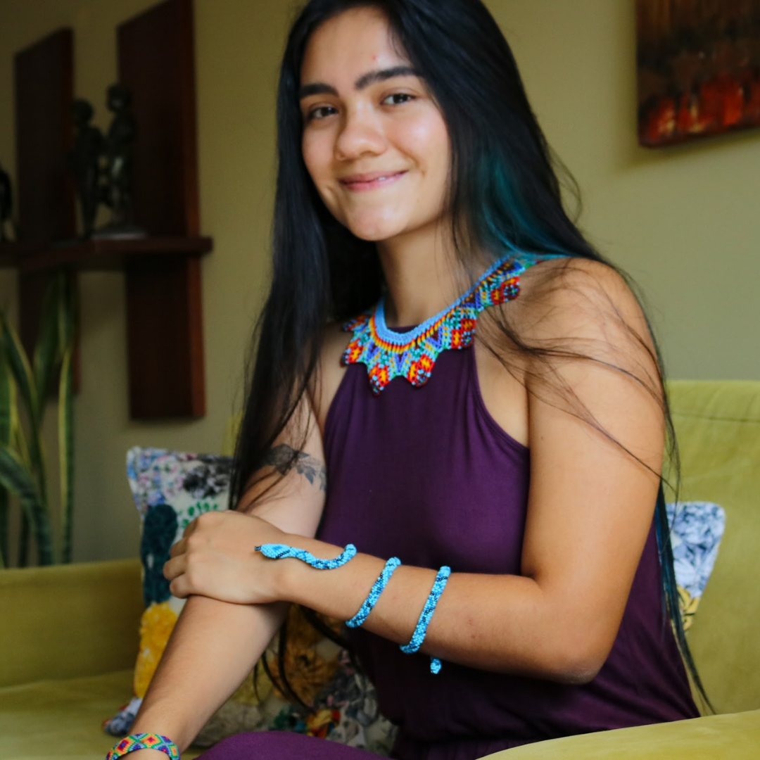 Brazalete de Serpiente – Azul Cielo | Trimeresurus trigonocephalus