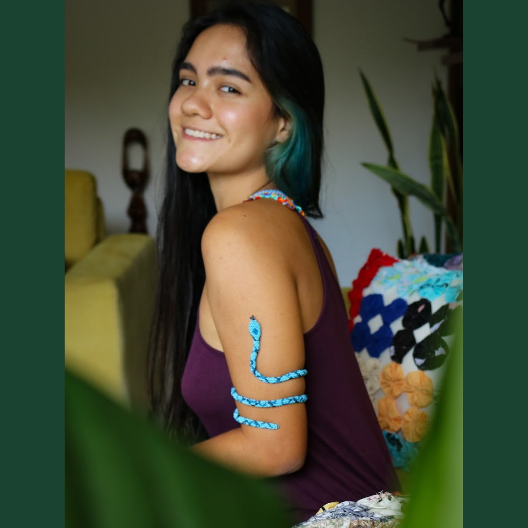 Brazalete de Serpiente – Azul Cielo | Trimeresurus trigonocephalus
