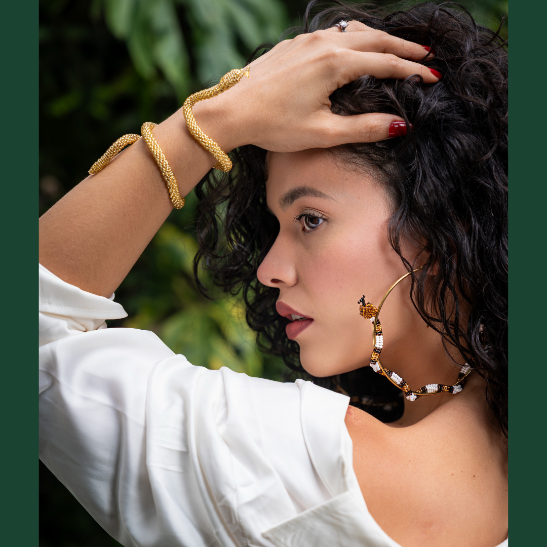 Brazalete de Serpiente – Dorado Místico