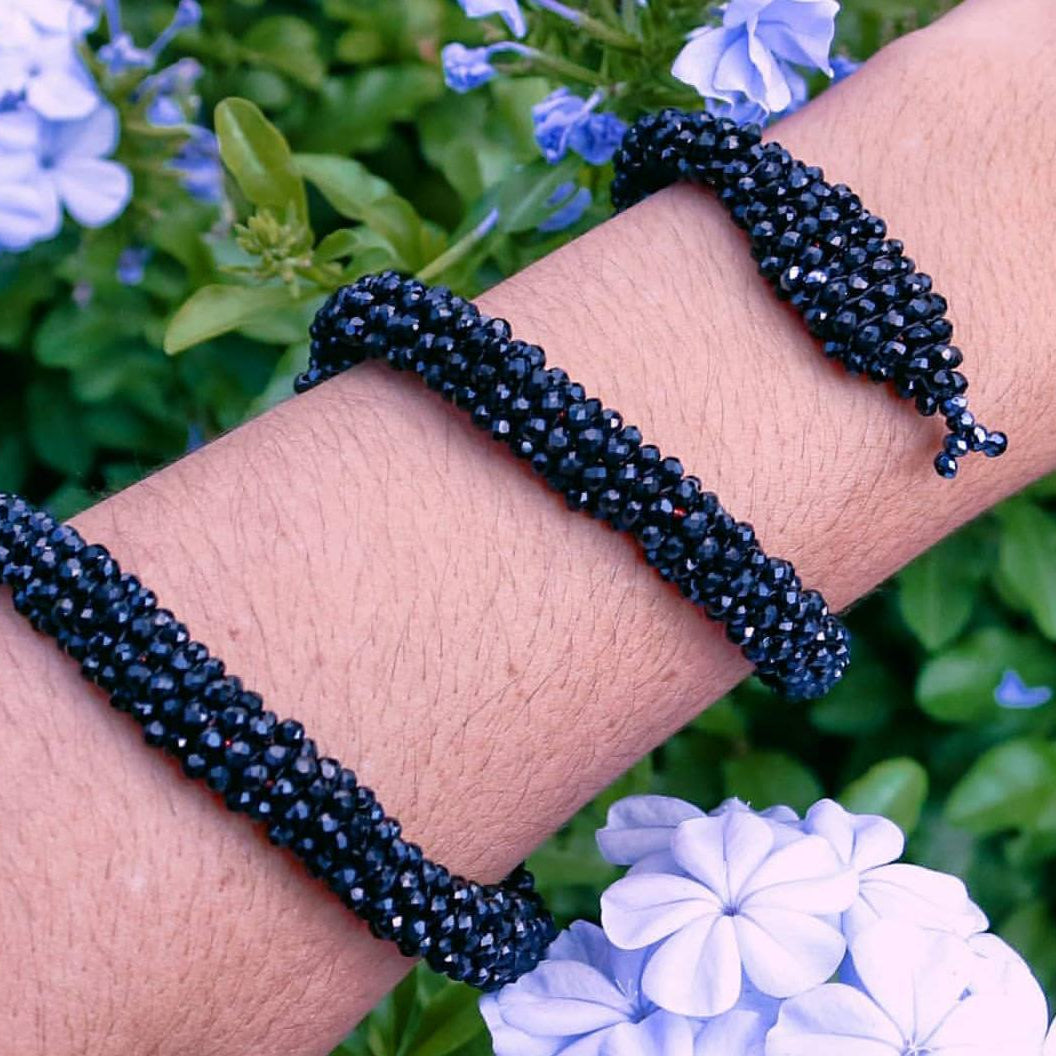 Brazalete de Serpiente en MURANO – Mamba negra