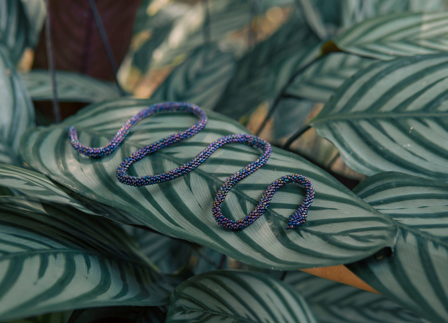 Brazalete de Serpiente - MORADO IRIDISCENTE