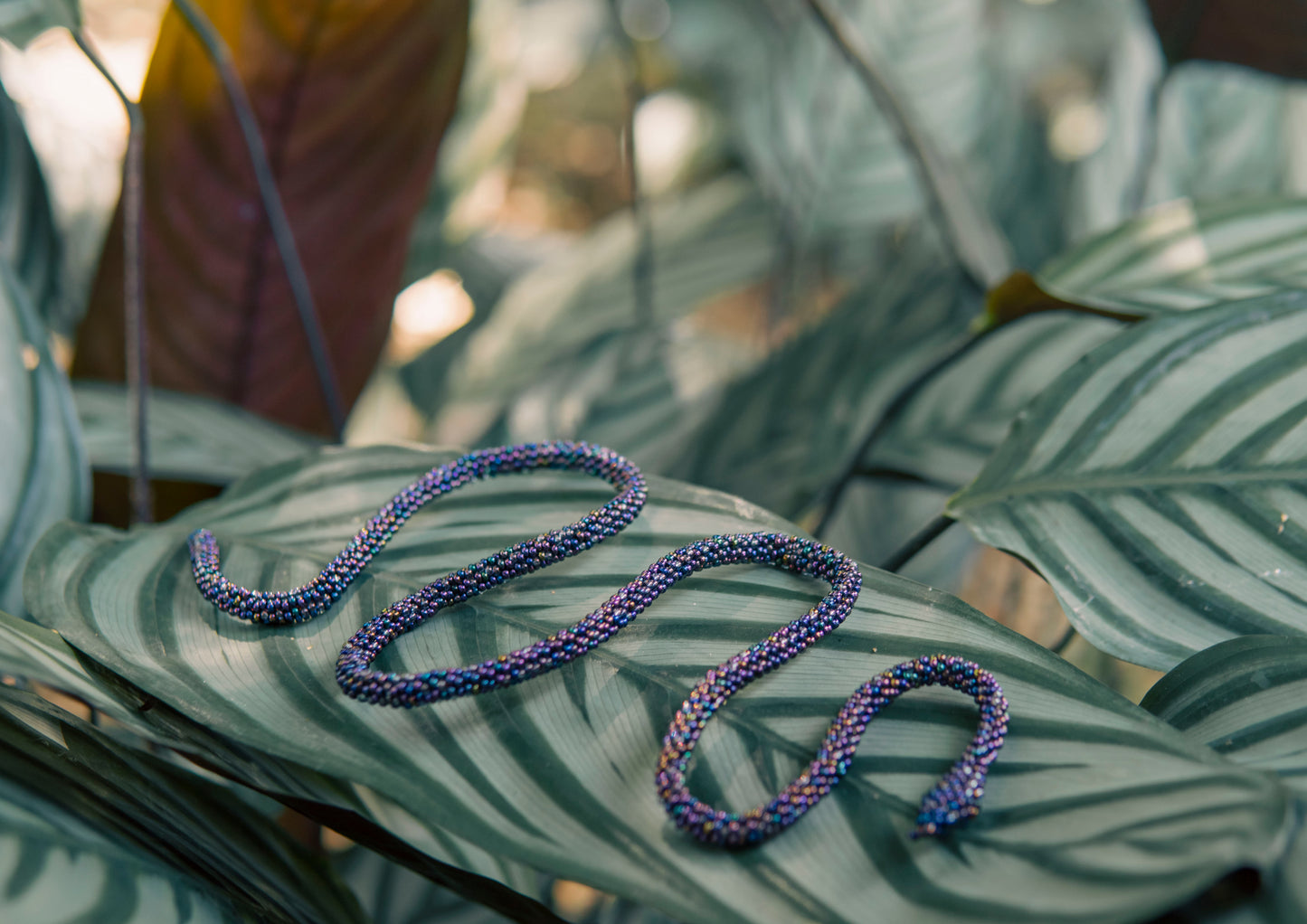 Brazalete de Serpiente - MORADO IRIDISCENTE