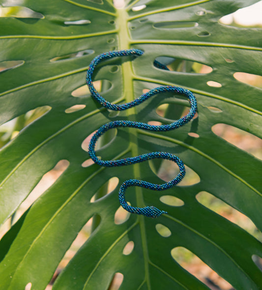 Brazalete de Serpiente - AZUL IRIDISCENTE