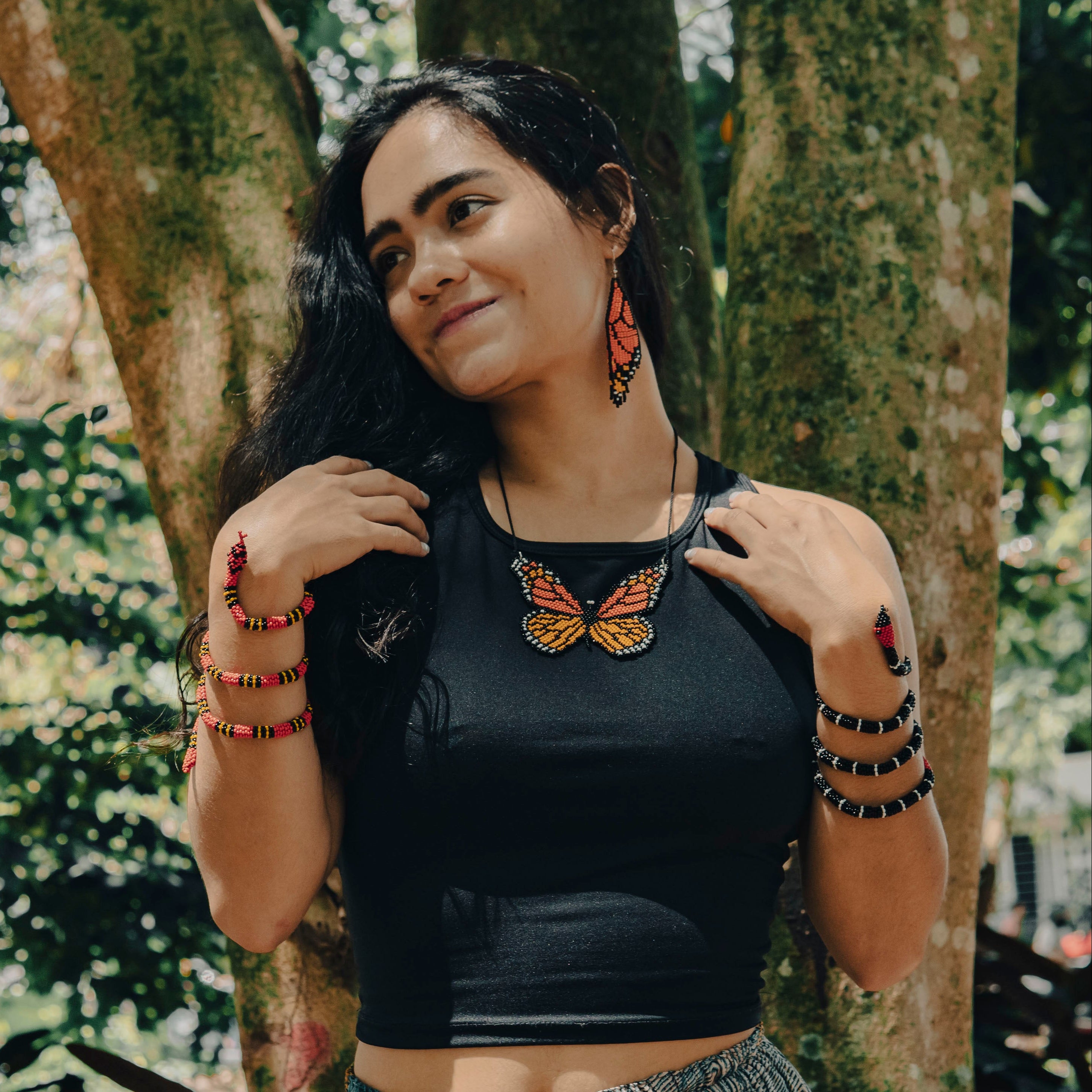 Brazalete de Serpiente – Coral Rabo de Ají | Micrurus mipartitus