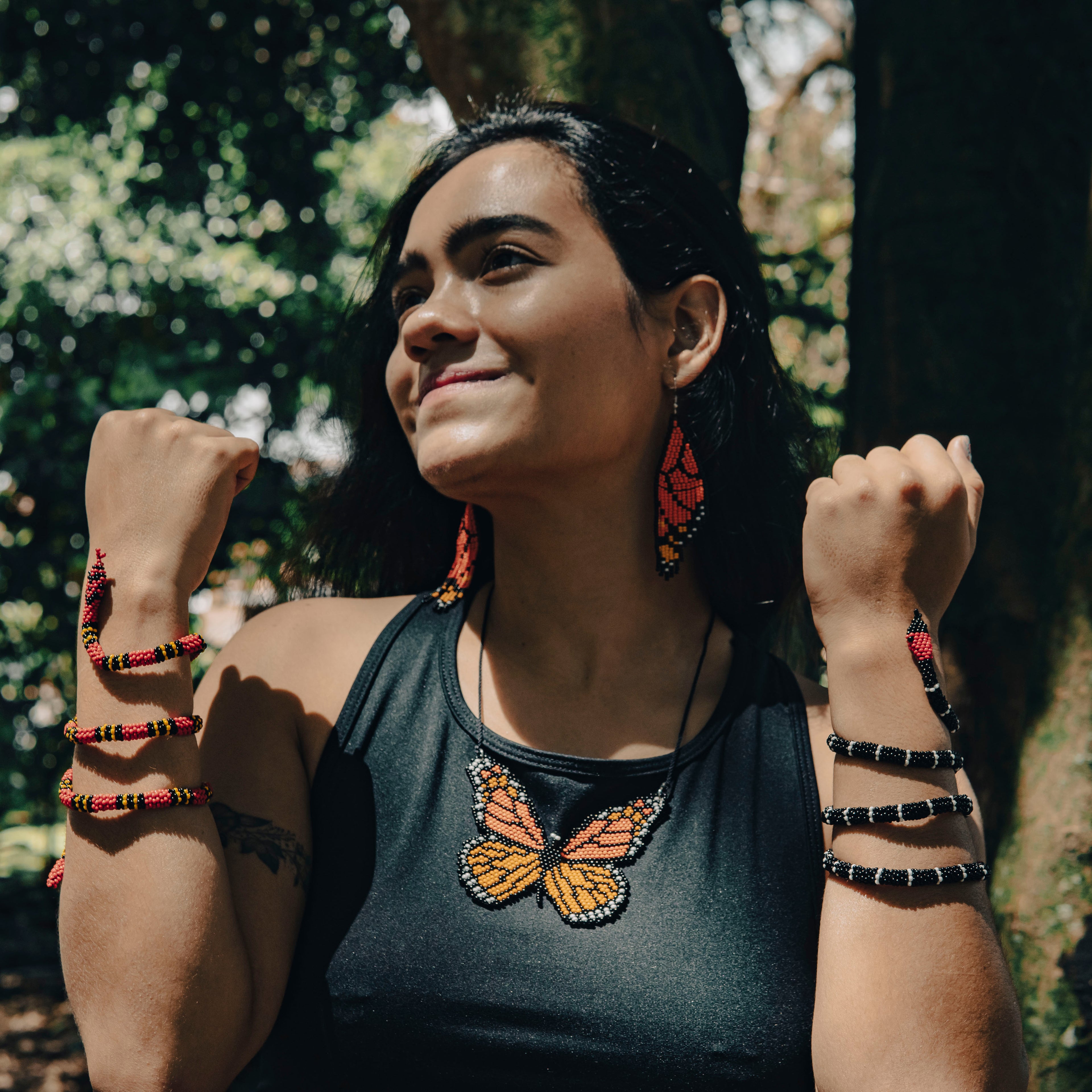 Brazalete de Serpiente – Coral Rabo de Ají | Micrurus mipartitus