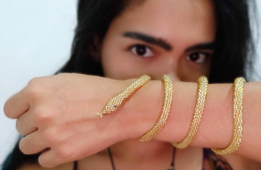 Brazalete de Serpiente - DORADO MÍSTICO